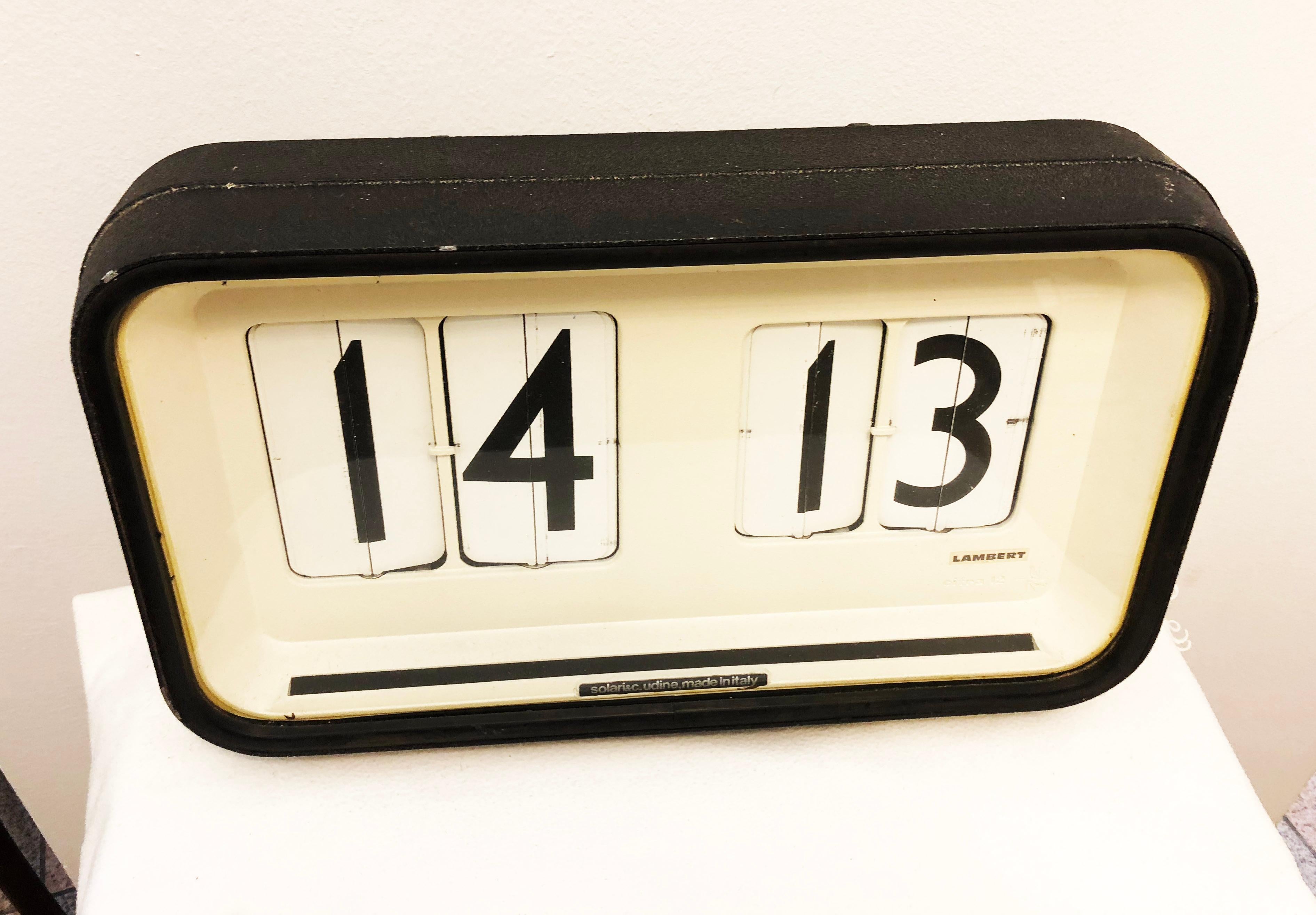 Aluminum Large Station, Airport, Factory Wall Flip Clock by Gino Valle for Solari Udine