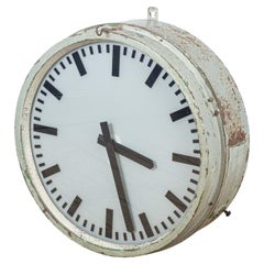 Grande horloge murale de gare avec Lights