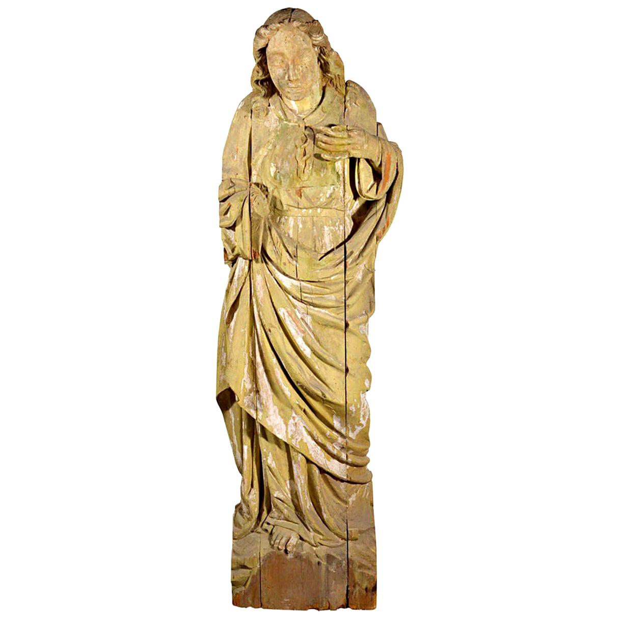 Large HandCarved Statue of Catholic Cardinal For Sale at 1stDibs