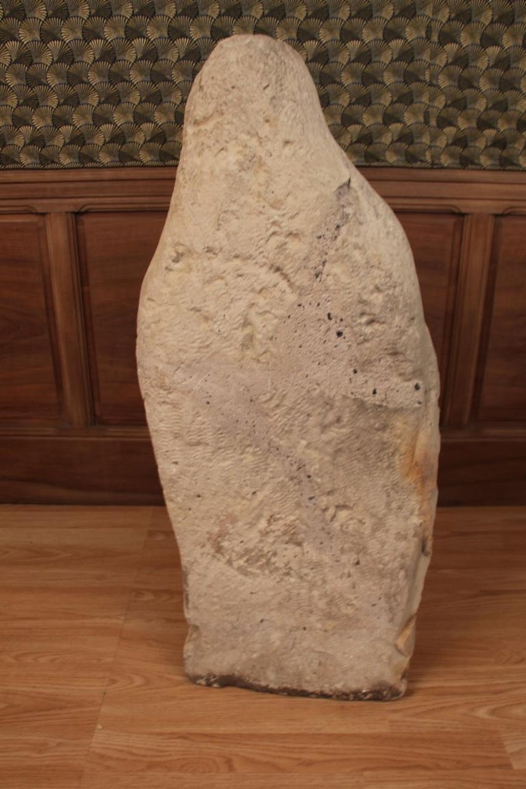 Large Statue of Saint Anne in Limestone XVth For Sale at 1stDibs
