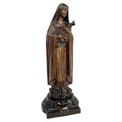 Large statue the Holy Virgin signed Raphael Peyre 19th