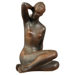 Large Statuette of Act by Bohumil Kokrda, Czechoslovakia, 1980s