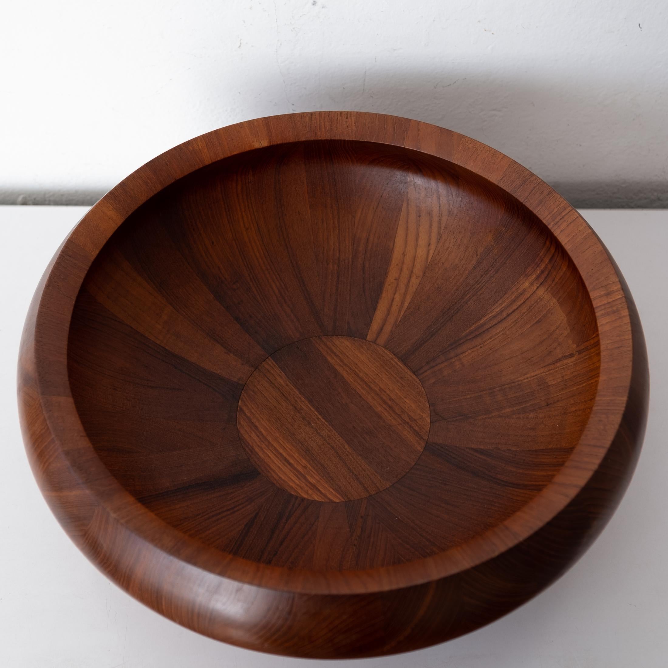 Danish Large Staved Teak Bowl by Jens Quistgaard for Dansk