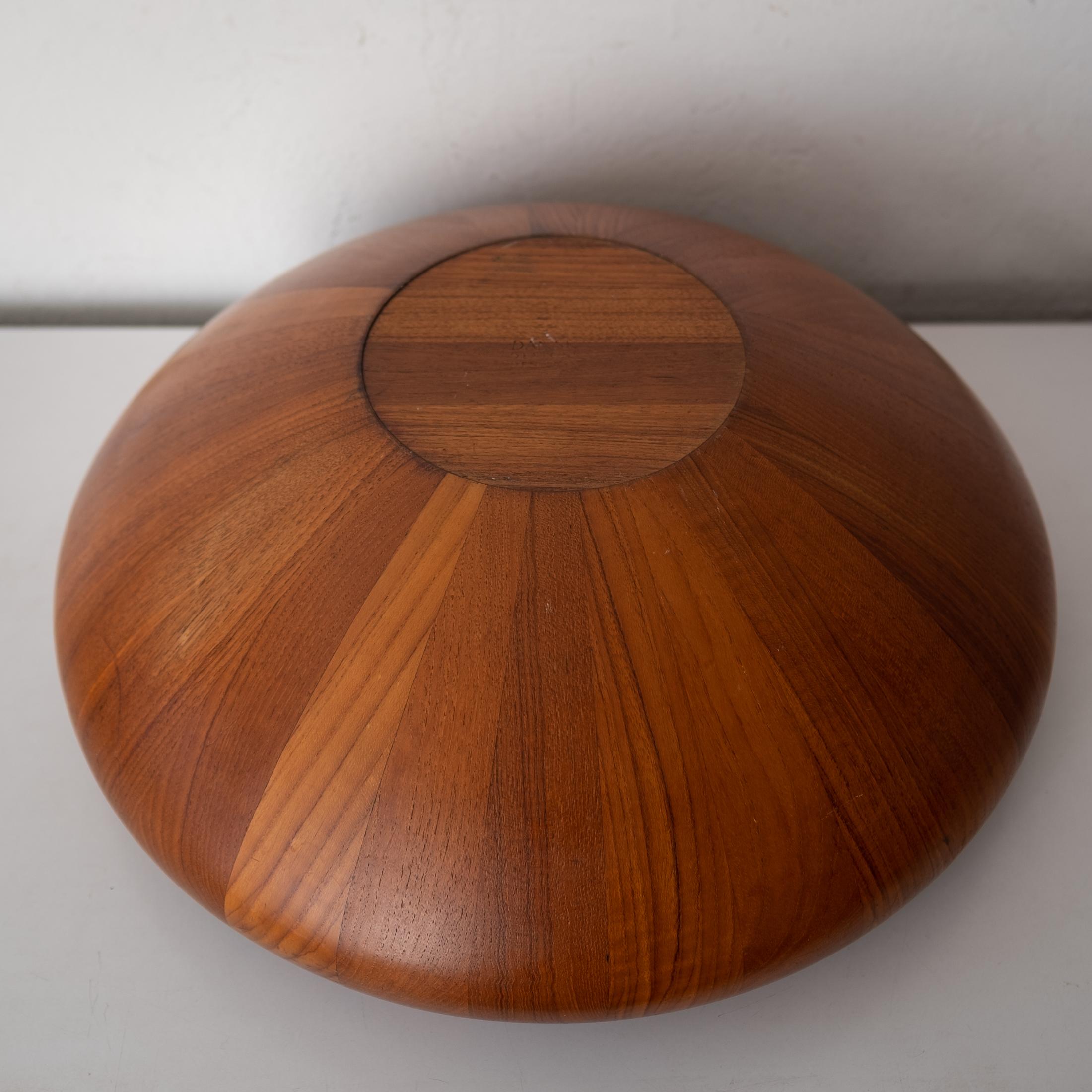 Mid-20th Century Large Staved Teak Bowl by Jens Quistgaard for Dansk