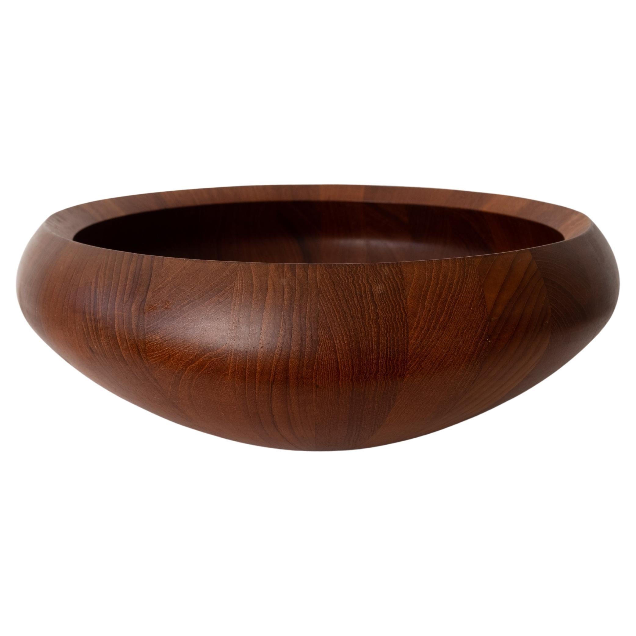 Large Staved Teak Bowl by Jens Quistgaard for Dansk