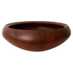 Vintage Large Staved Teak Bowl by Jens Quistgaard for Dansk