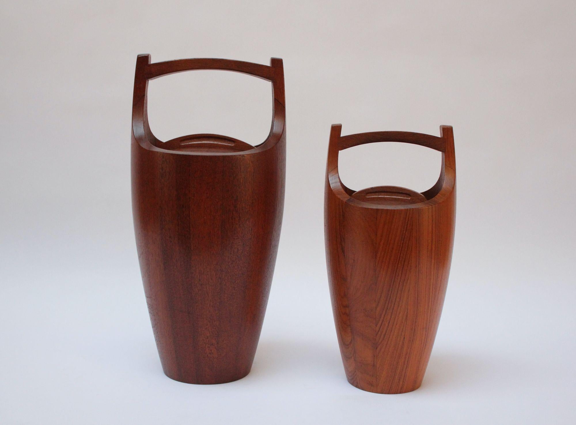 Mid-20th Century Large Staved Teak 'Congo' Ice Bucket by Jens Quistgaard for Dansk For Sale