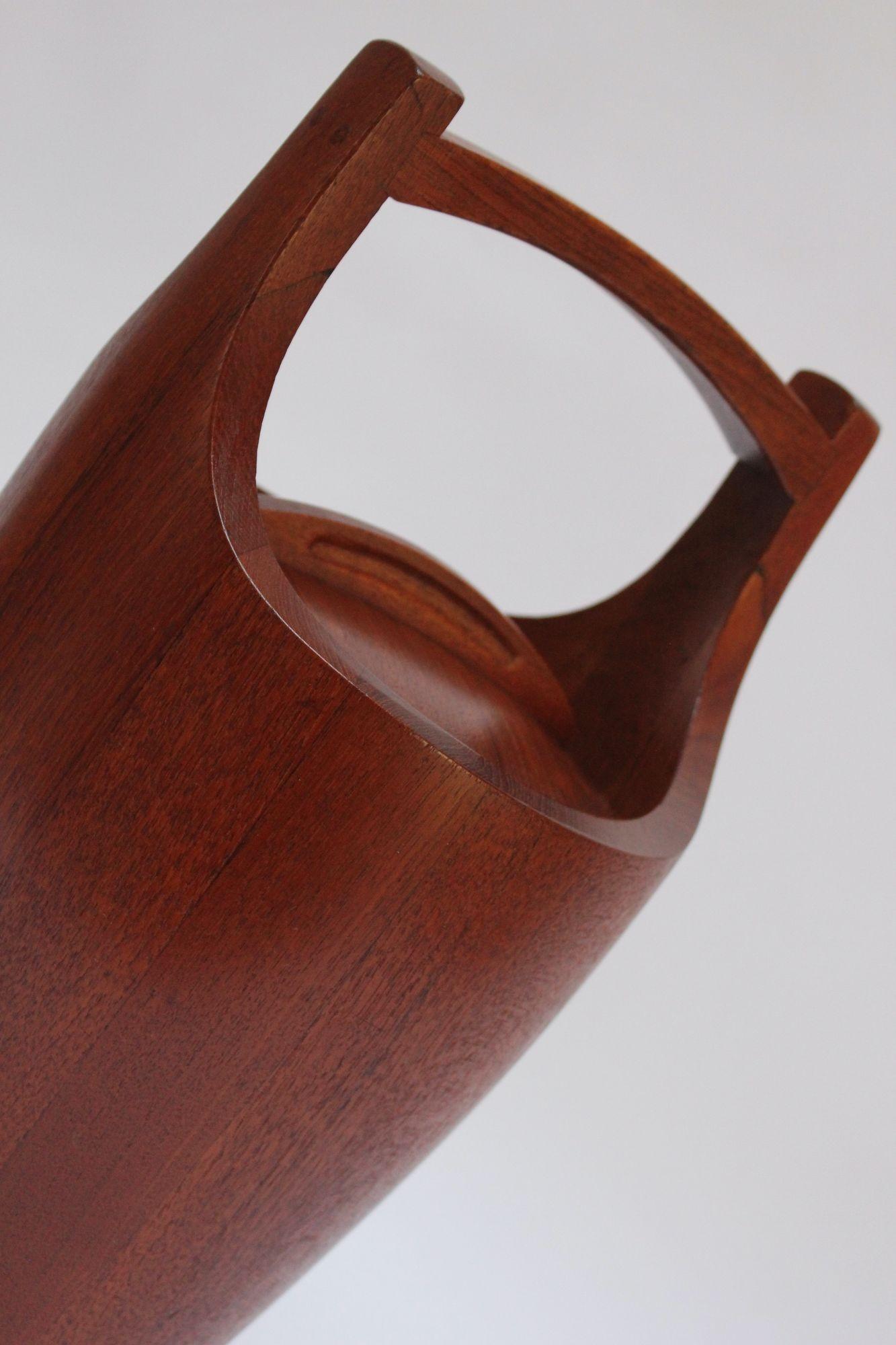 Plastic Large Staved Teak 'Congo' Ice Bucket by Jens Quistgaard for Dansk For Sale