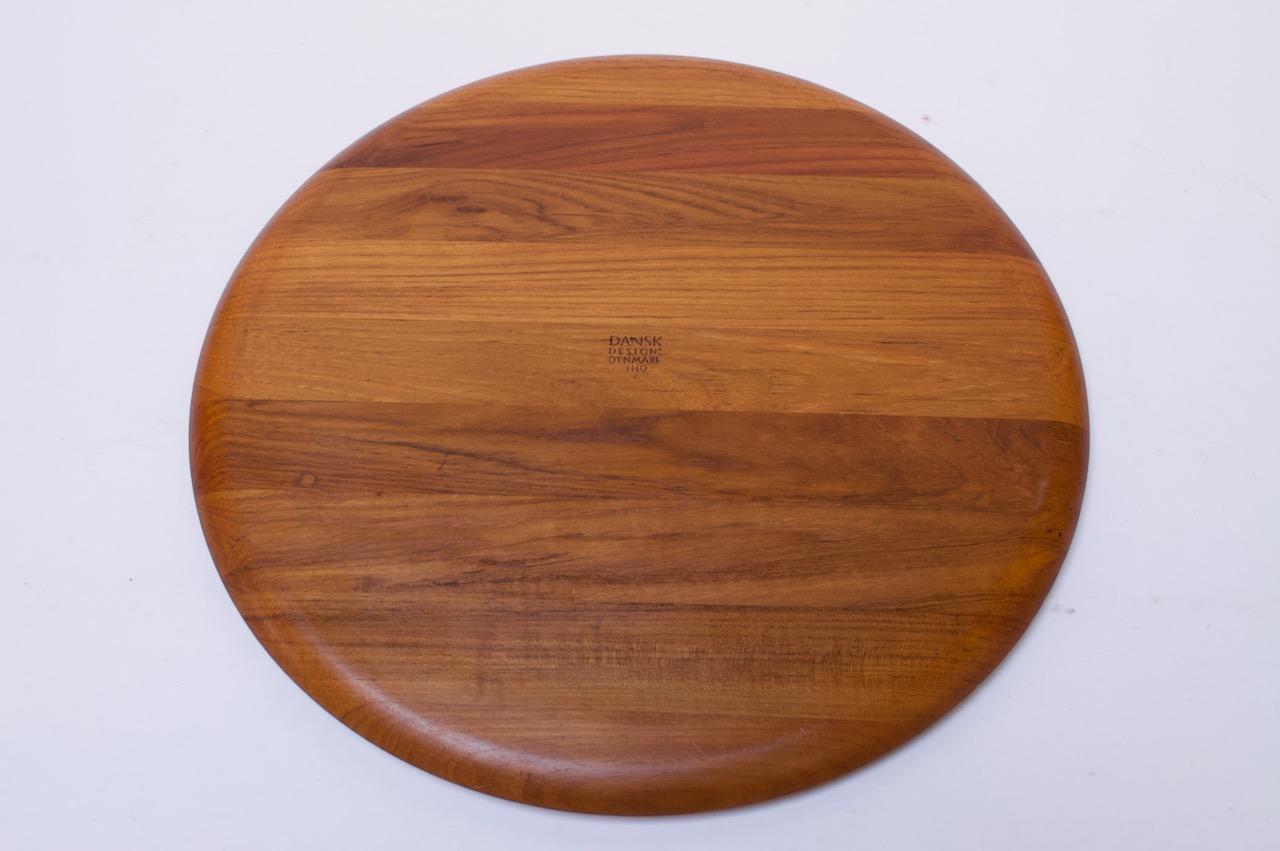 Mid-Century Modern Large Staved Teak Cutting Board / Tray by Jens Quistgaard for Dansk