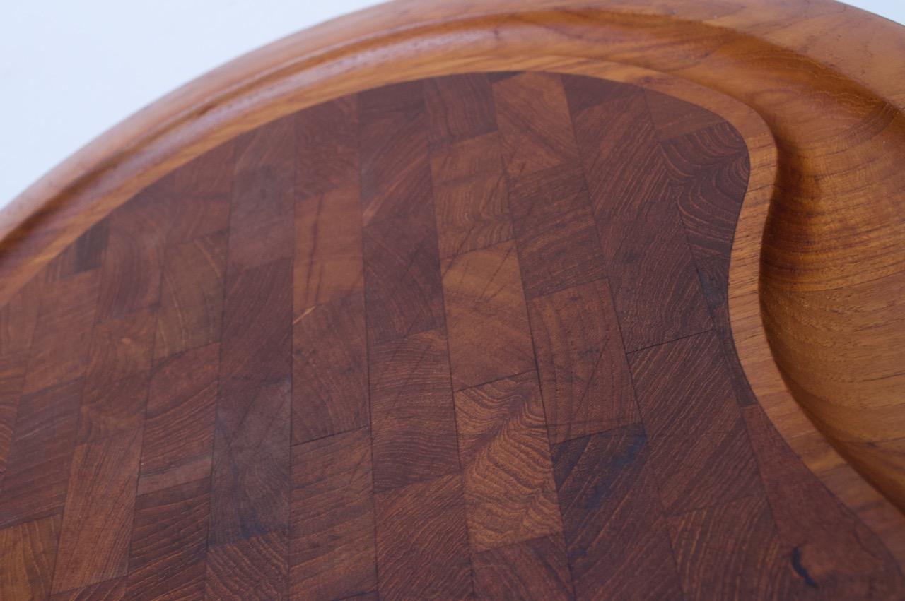 Mid-20th Century Large Staved Teak Cutting Board / Tray by Jens Quistgaard for Dansk