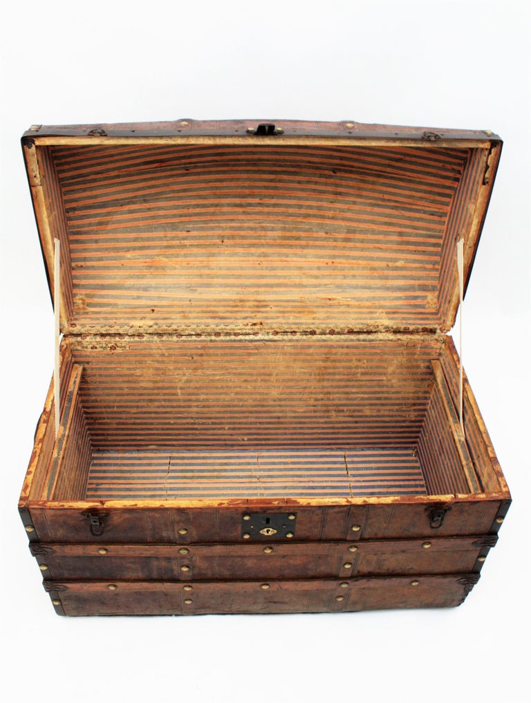 Large Steamer Trunk at 1stDibs