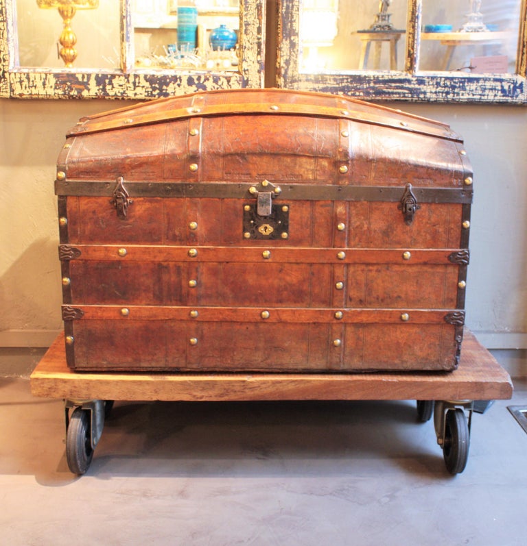 Large Steamer Trunk at 1stDibs