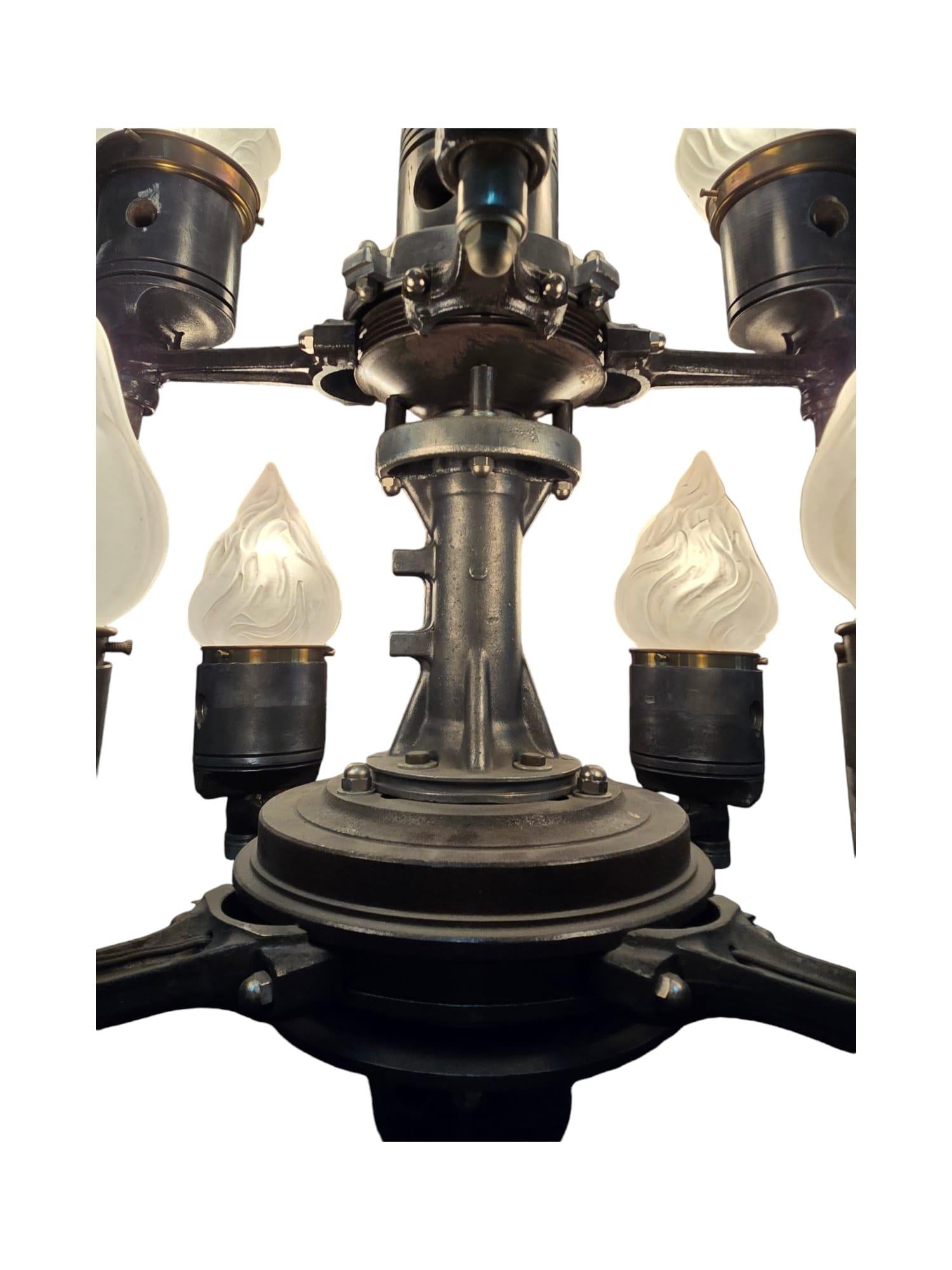 Large Steampunk Candelabrum Signed by the Artist For Sale 6