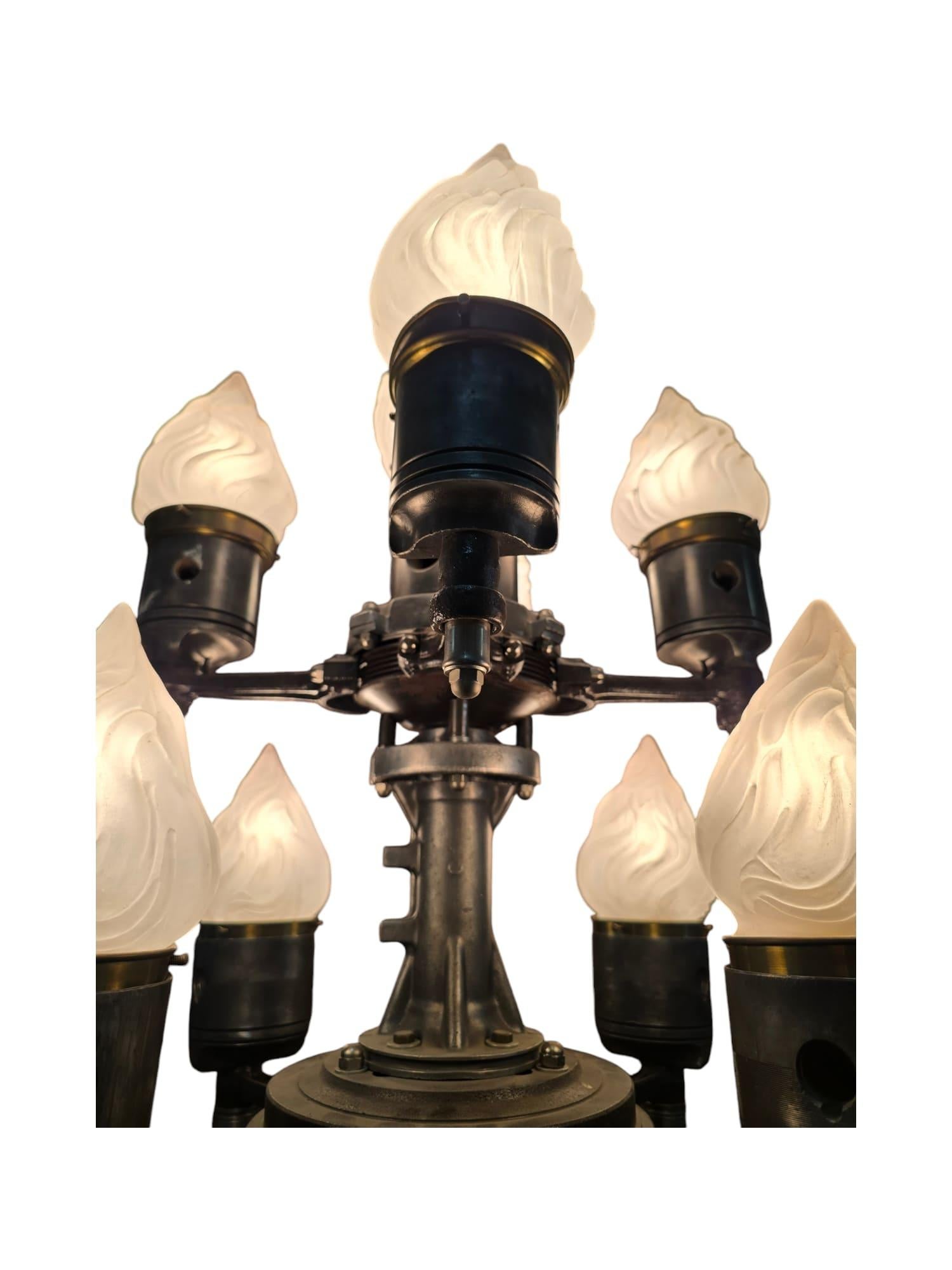 Large Steampunk Candelabrum Signed by the Artist For Sale 7