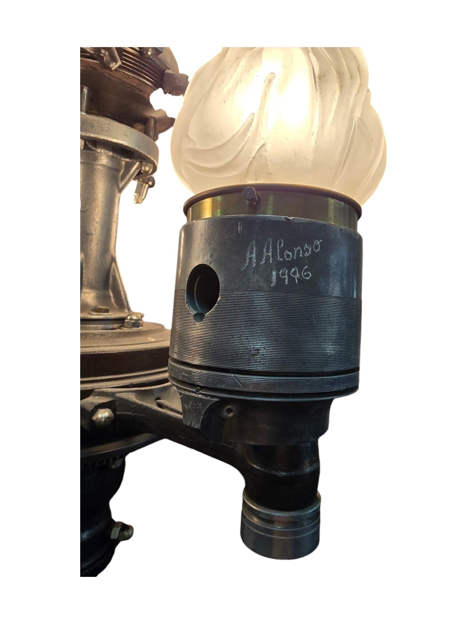 Large Steampunk Candelabrum Signed by the Artist For Sale 9
