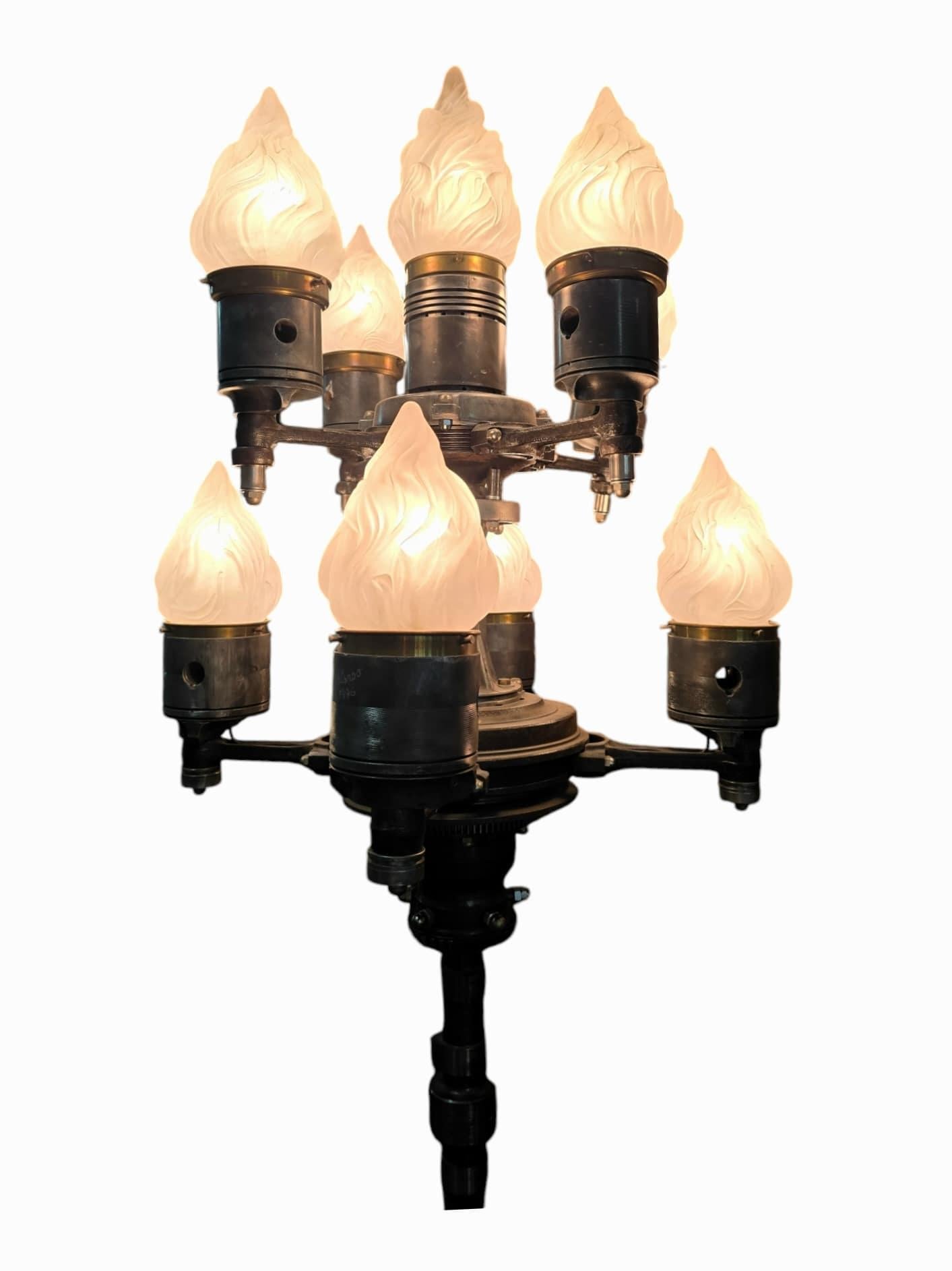 Large Steampunk Candelabrum Signed by the Artist For Sale 10