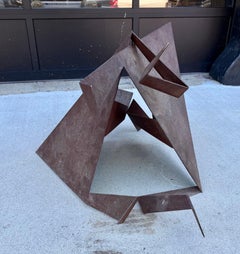 Large Steel Abstract Garden Sculpture "Floor Kite X11 executed by Josha Green