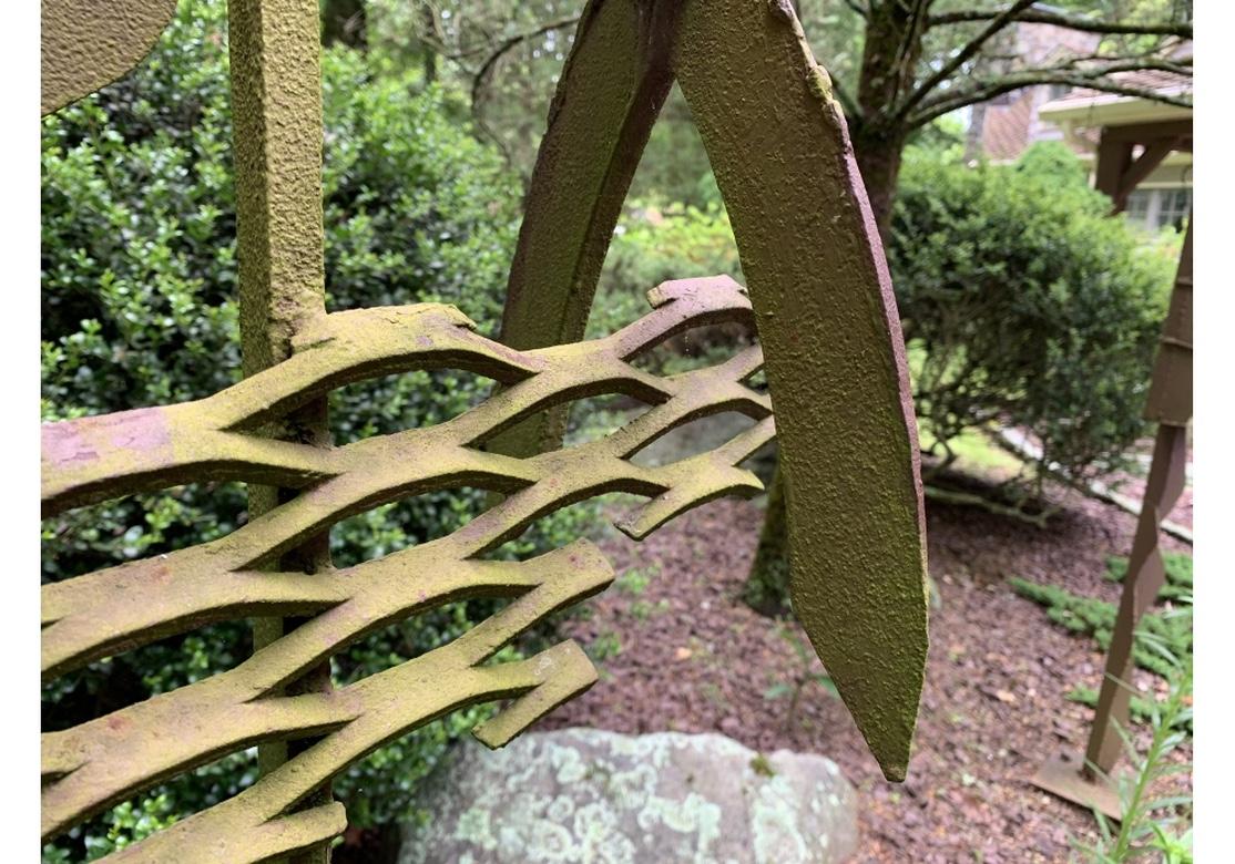 Large Steel Abstract Geometric Garden Sculpture 1