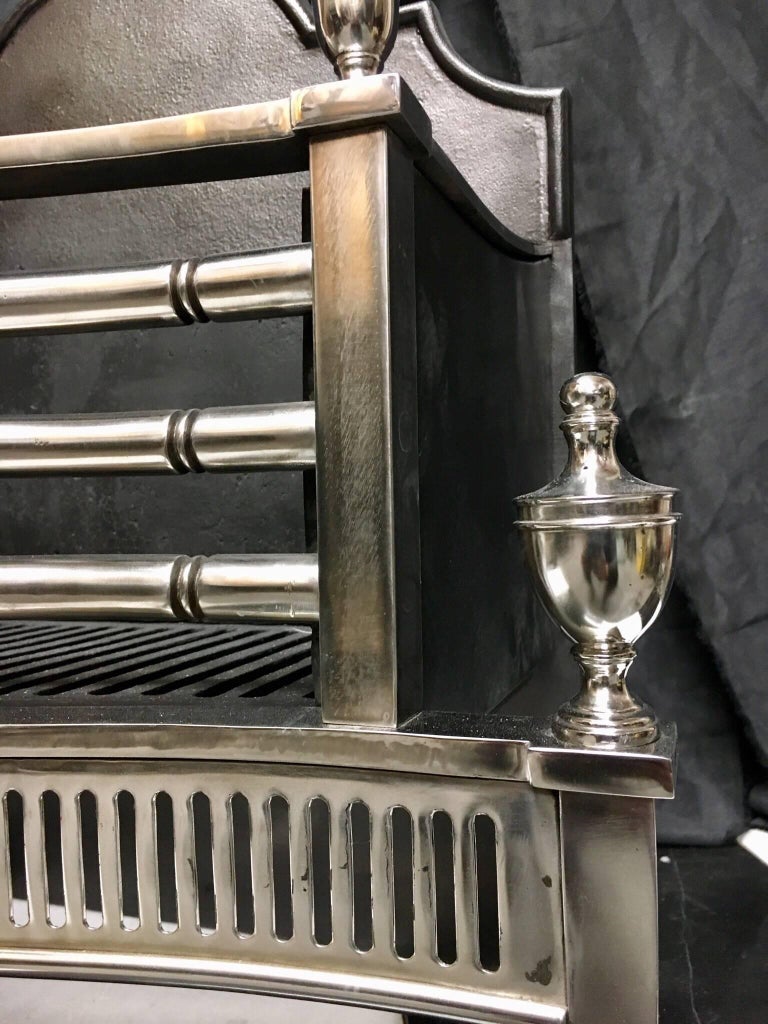 Large Steel and Iron Antique Style Fire Grate at 1stDibs