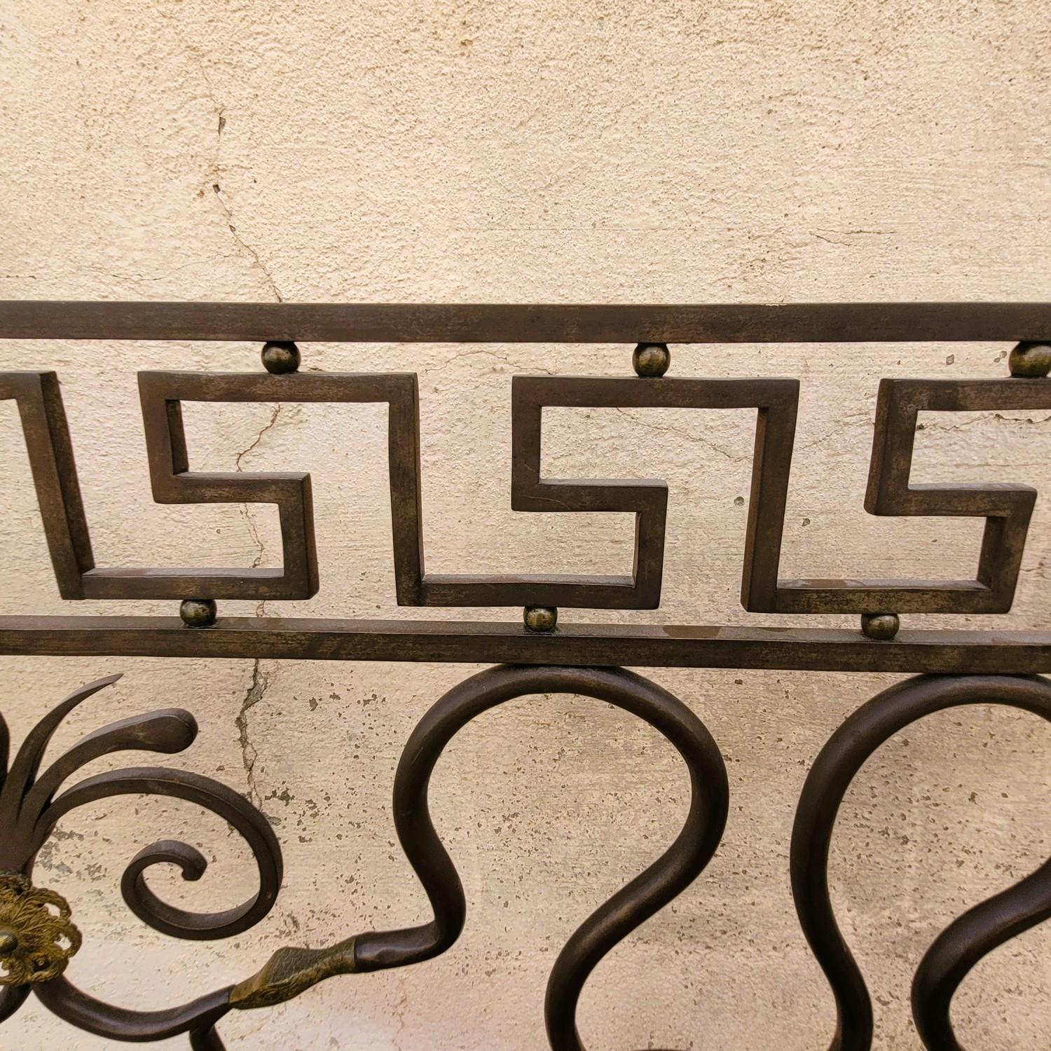 Large Steel Bed With Snakes, Early 19th Century 2