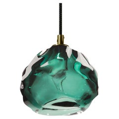 Large Steel Grey Happy Pendant Light, Line Volt, Hand Blown Glass -Made to Order