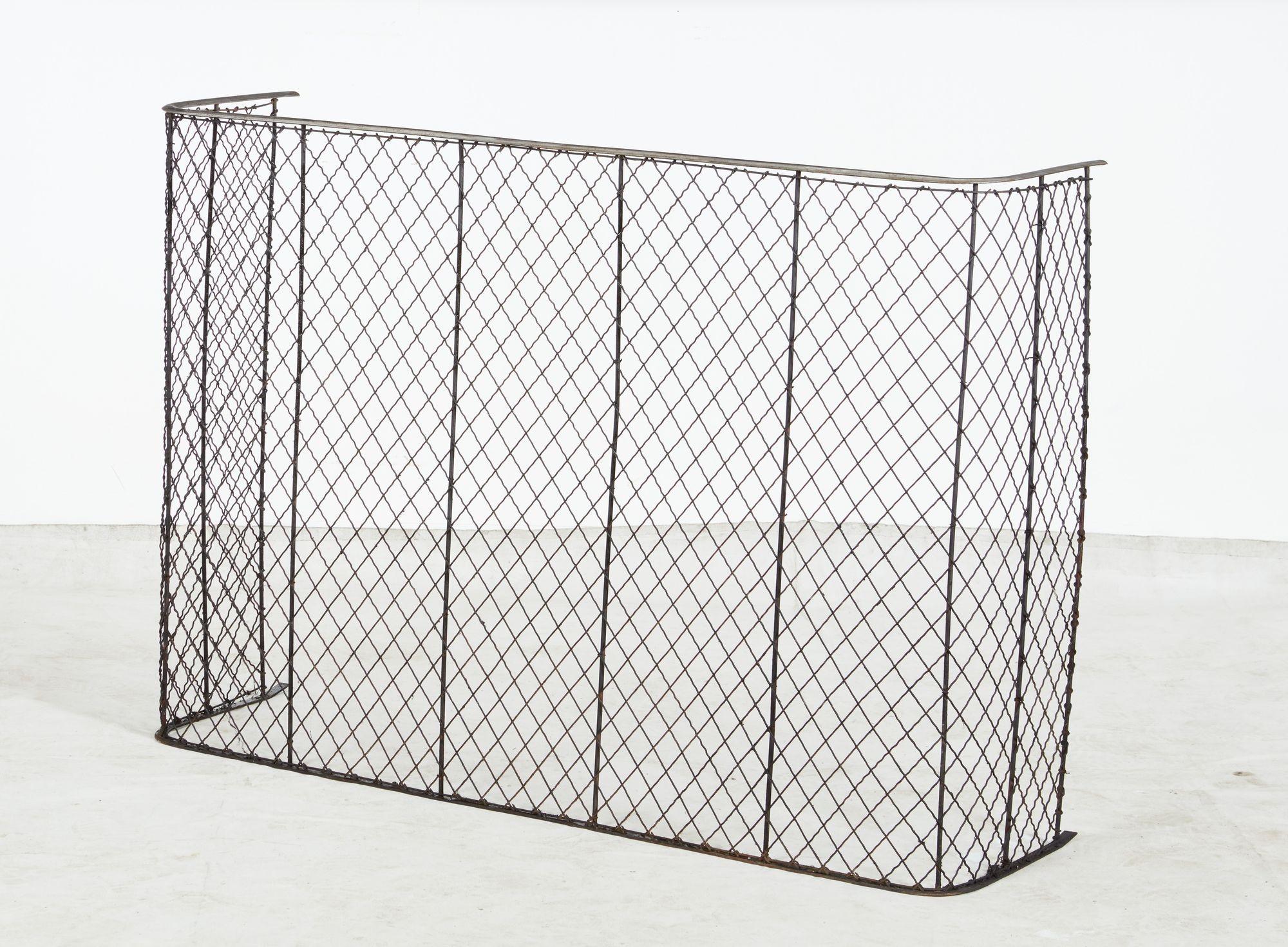 English Large Steel Railed Nursery Guard - 51 1/2