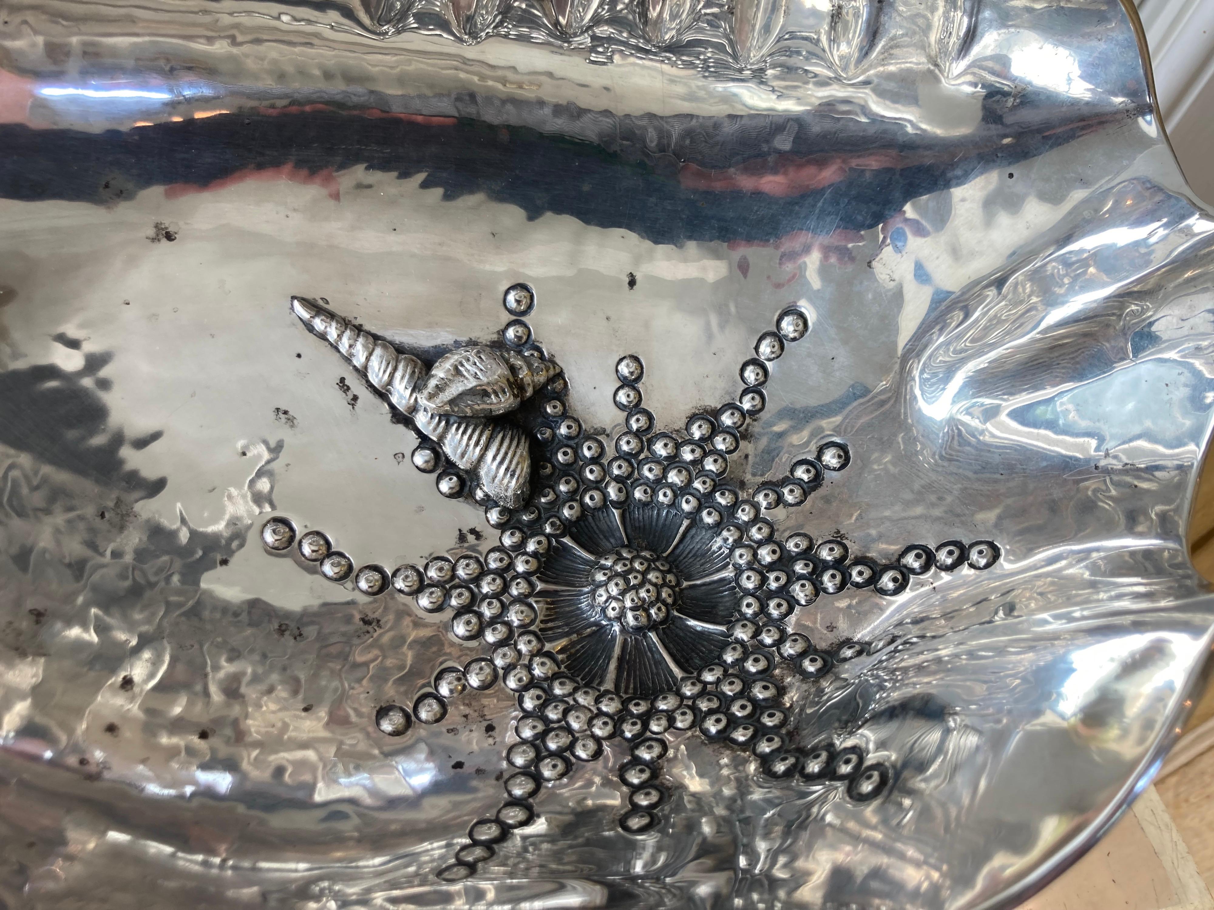 Conchiglia grande in argento in vendita 3
