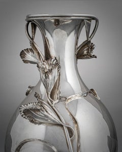 Large Sterling Silver Camusso Vase, Early 20th century