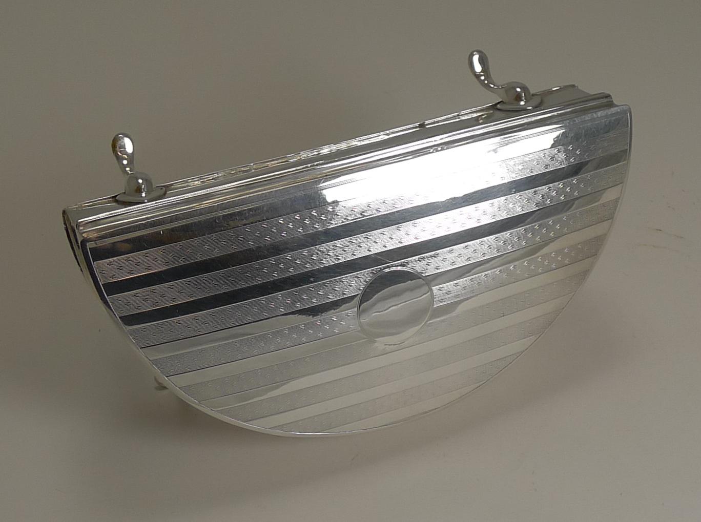 Early 20th Century Large Sterling Silver Jewelry Box by Charles S Green & Co.