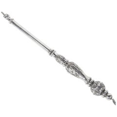 Large Sterling Silver Jewish Yad Torah Pointer