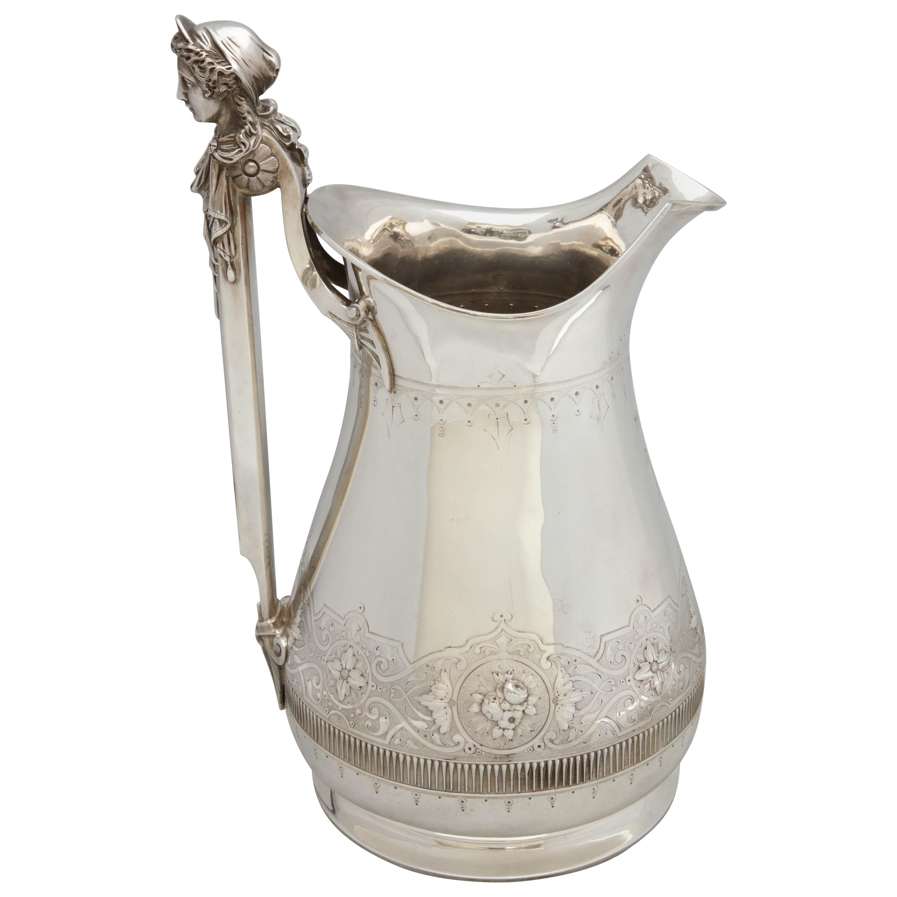 Large Sterling Silver Neoclassical Pitcher by Gorham