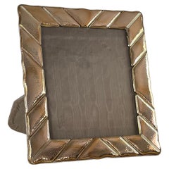 Large Sterling Silver Photo Frame, Italy, 1980s