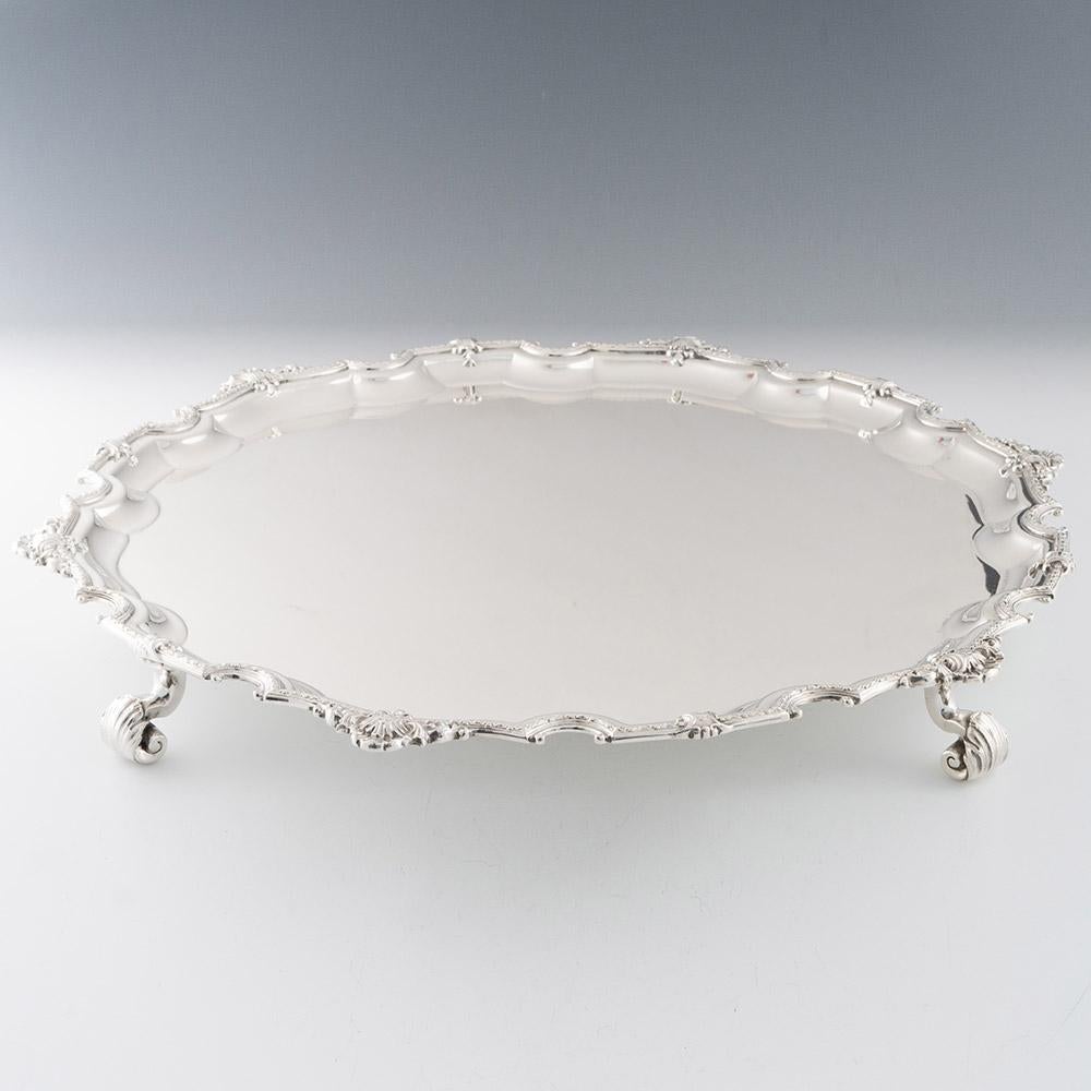 Argento Grande salver in argento Sterling Birmingham 1941 in vendita