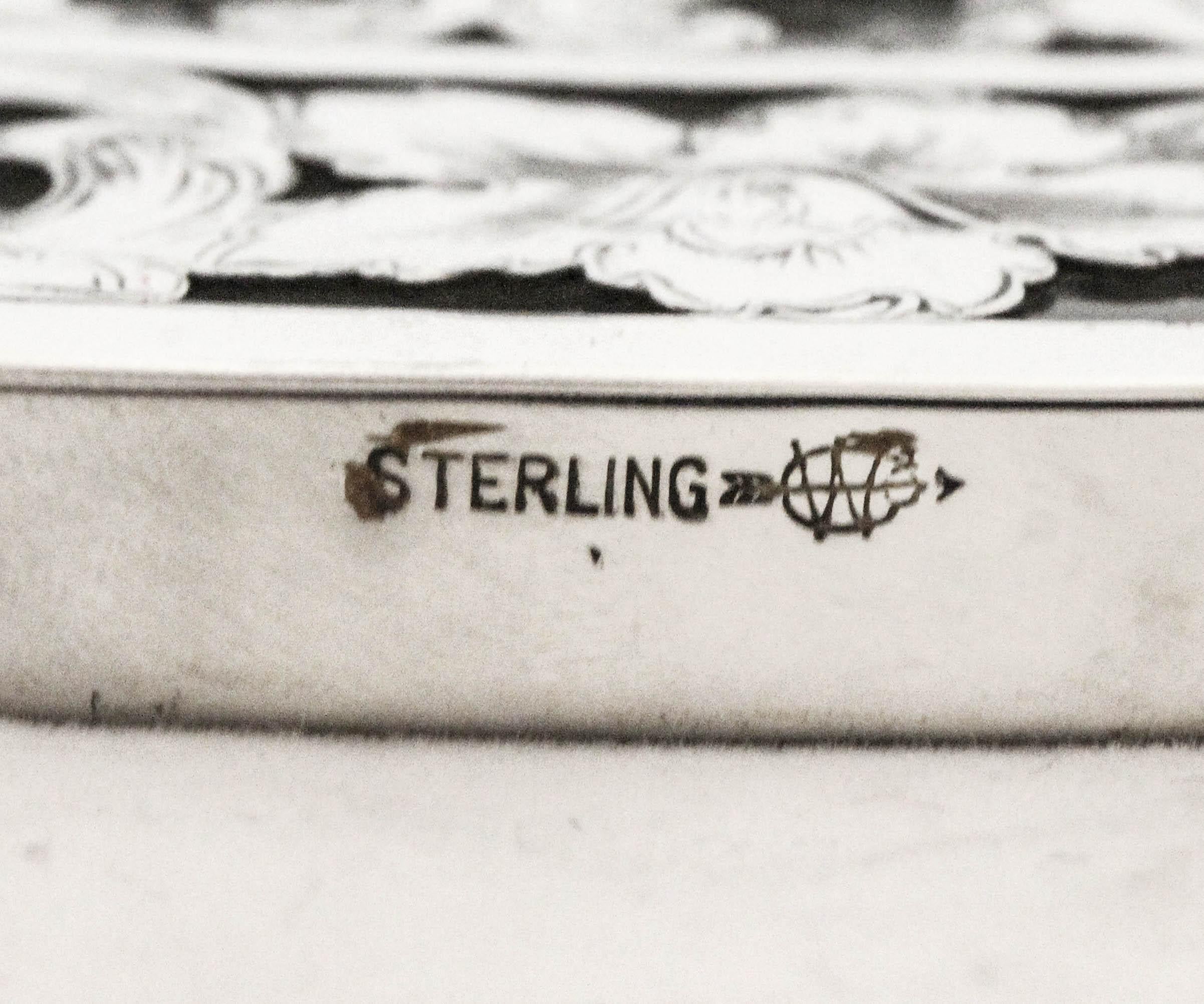 Début du 20ème siècle Grand trépied en argent sterling en vente