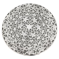 Salvamanteles grande de plata de ley