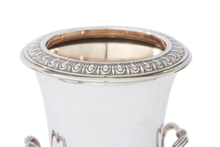Gold Large Sterling Silver Wine Cooler / Ice Bucket For Sale