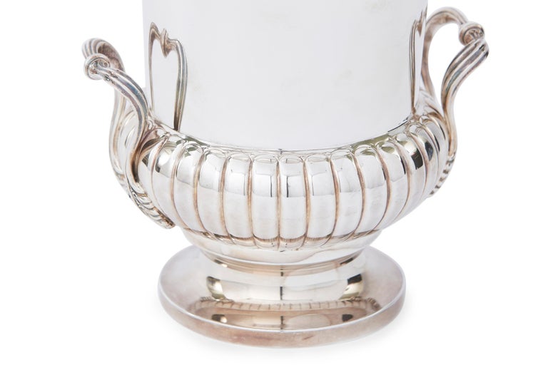 Large Sterling Silver Wine Cooler / Ice Bucket For Sale 1