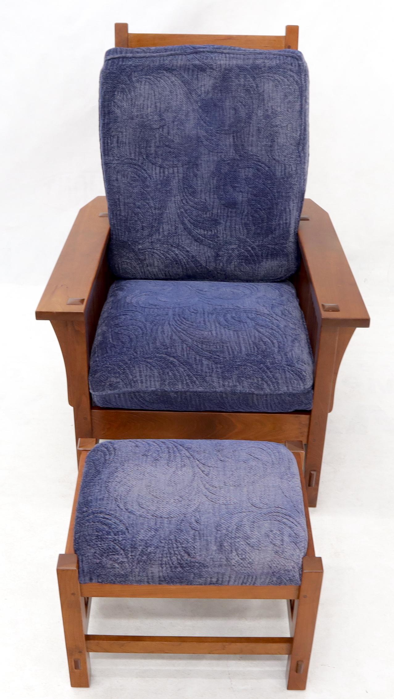 stickley chair and ottoman