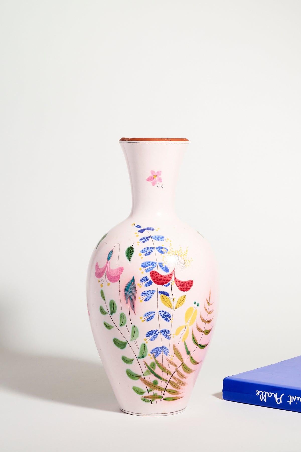 Pottery Large Stig Lindberg Faience Vase For Sale