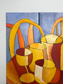 Large Still Life Canvas by Chase Bailey, Paris, France, d. 2003