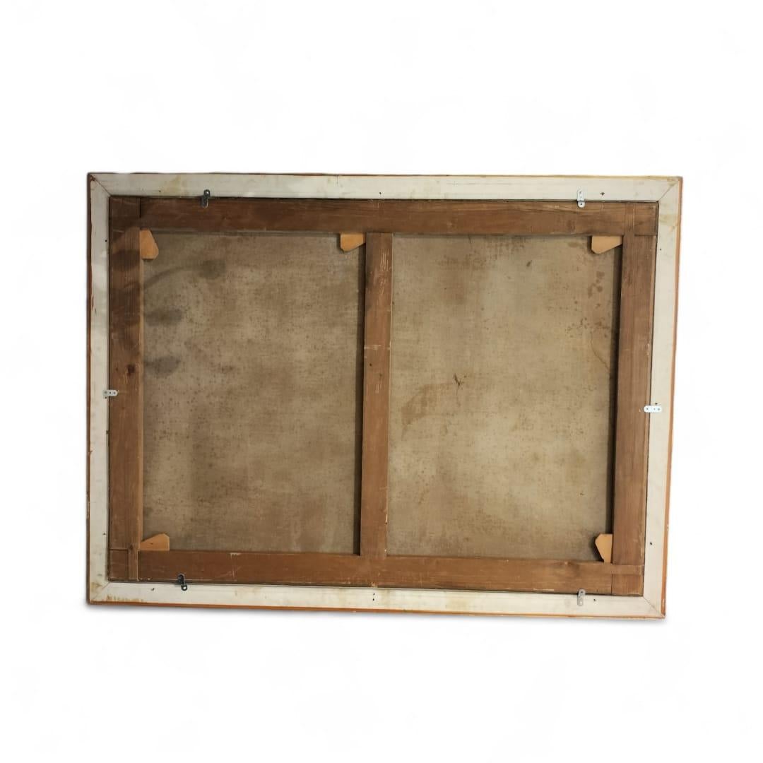 Grande natura morta con pesci Olio su tela in cornice dorata, 152 cm x 112 cm in vendita 1