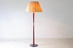 Large Stilnovo floor lamp with green Alps marble base