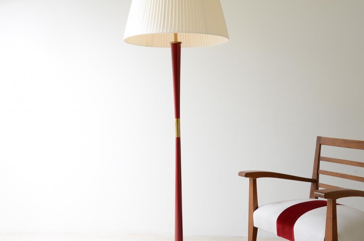 Grande lampada da terra Stilnovo con base in marmo Greene & Greene In condizioni ottime in vendita a Milano, IT