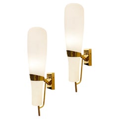 Large Stilnovo Sconces, Italy, 1960s - 4 Available