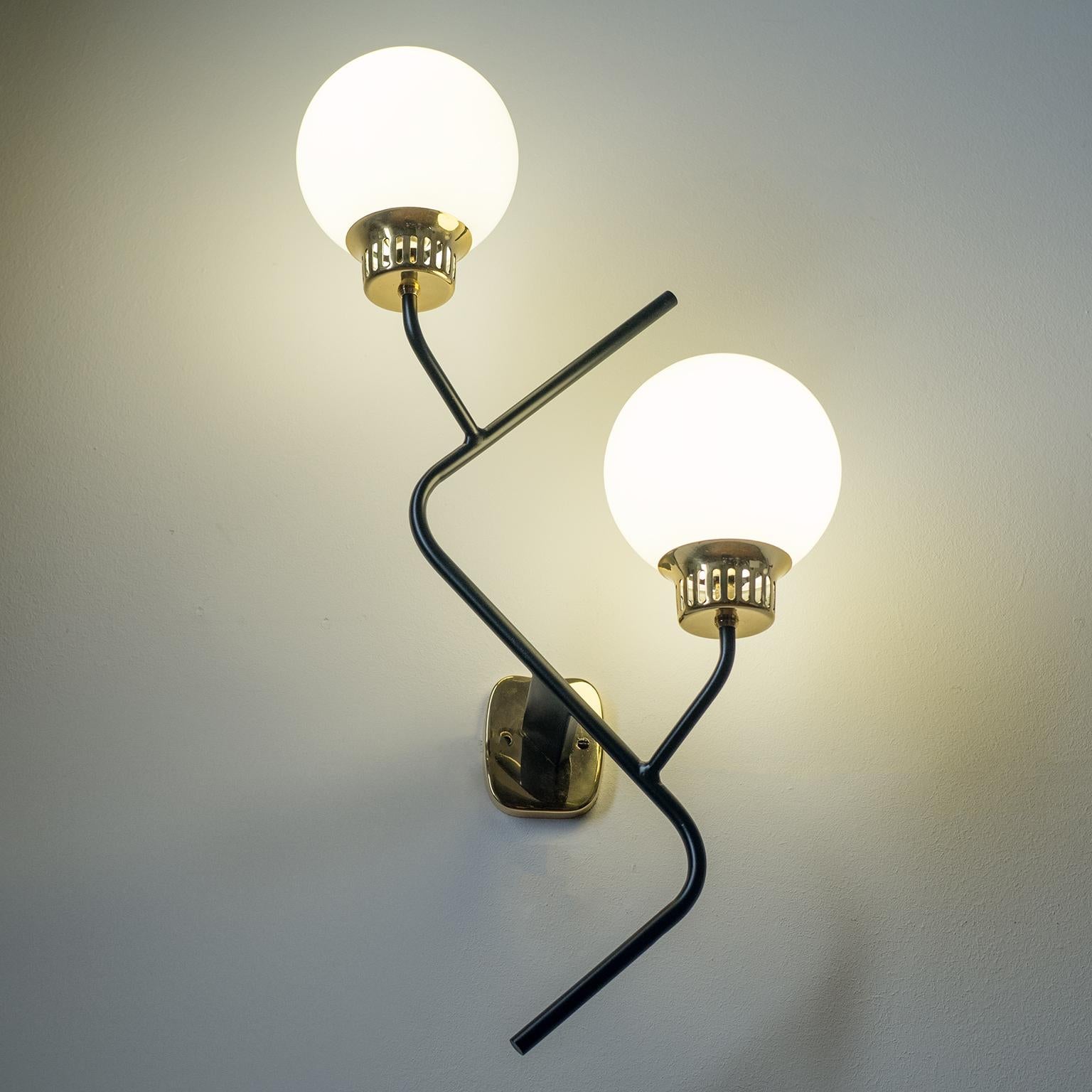 Large Stilnovo Wall Lights, 1950s 3