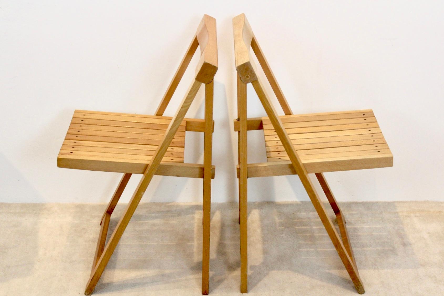Large Stock of Aldo Jacober Folding Chairs for Alberto Bazzani 4