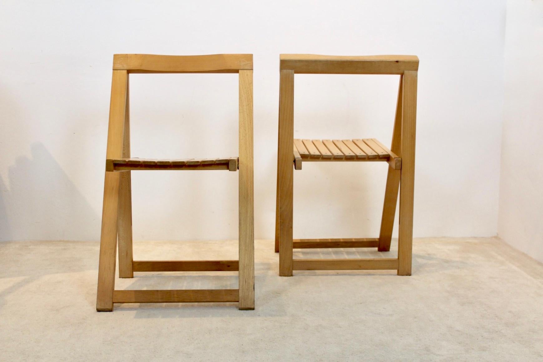 20th Century Large Stock of Aldo Jacober Folding Chairs for Alberto Bazzani