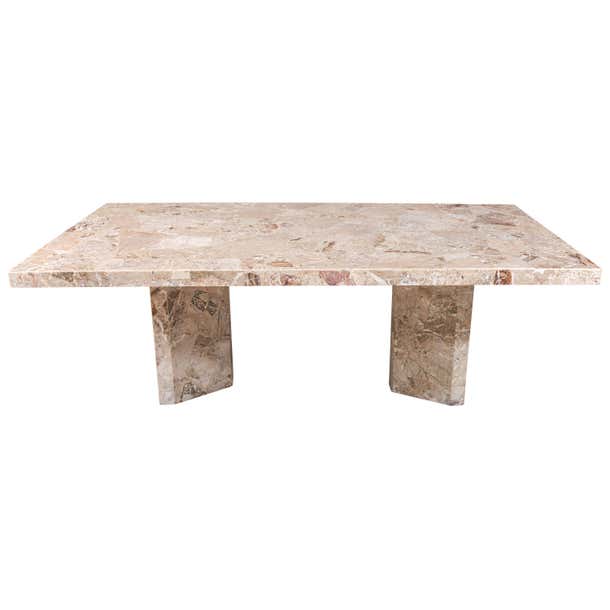 Large Stone Rectangular Dining Table at 1stDibs | large stone dining ...