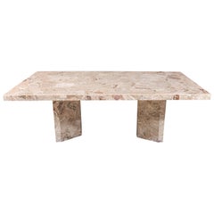 Large Stone Rectangular Dining Table