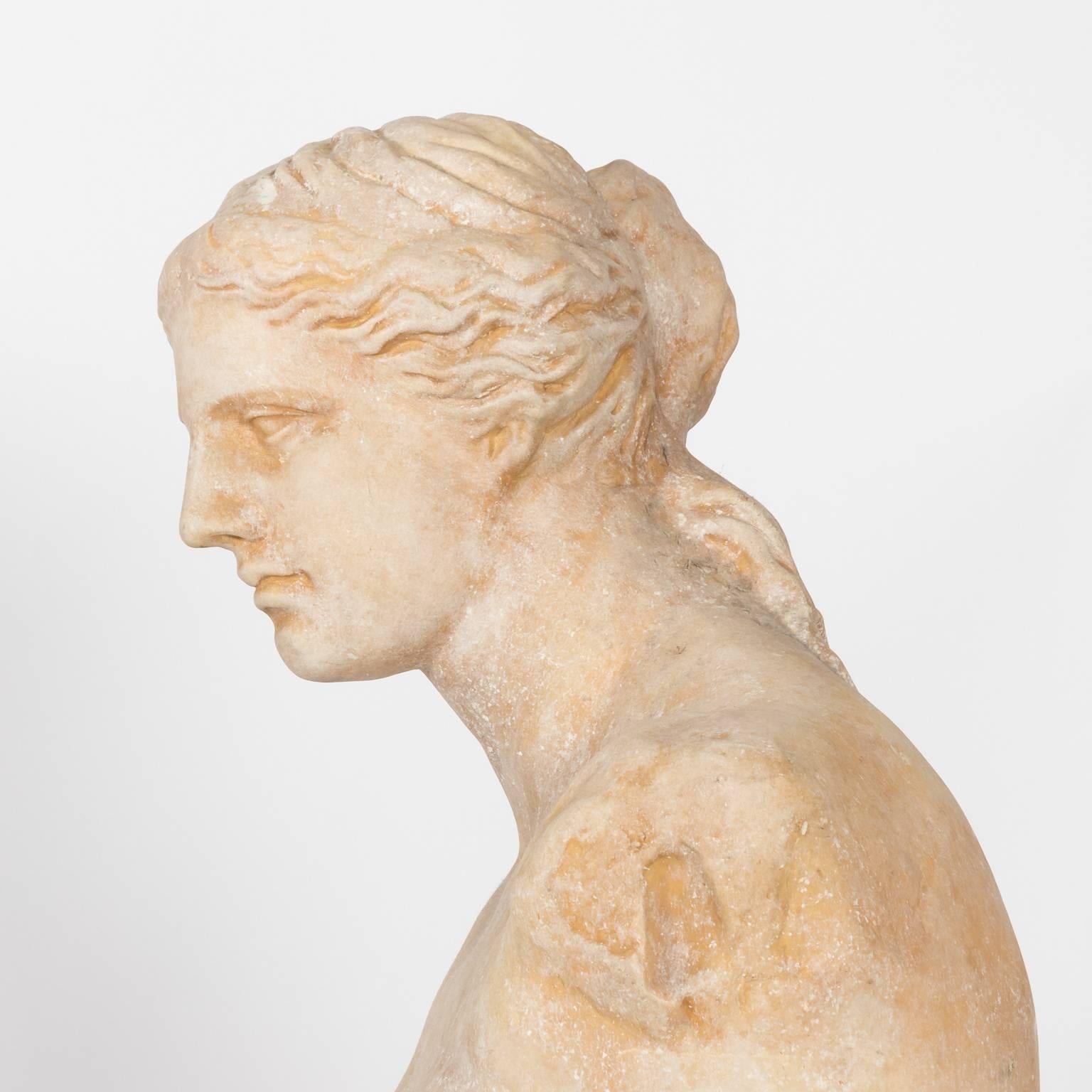 Greek Revival Large Stone Venus De Milo Statue, circa 20th Century For Sale